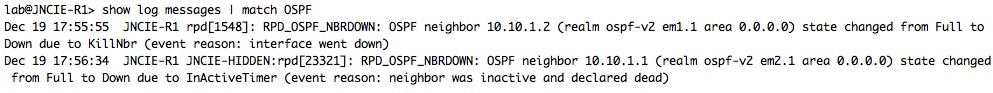 OSPF-Syslog-Down